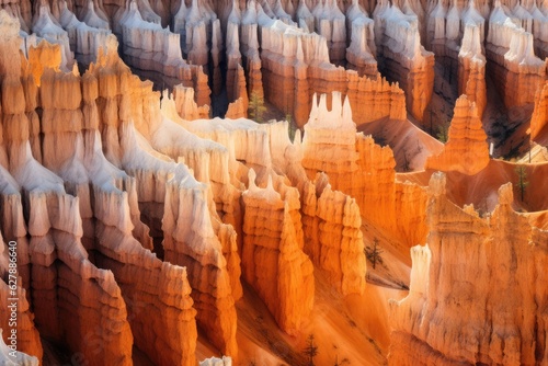 The beauty of Bryce Canyon National Park in abstract style