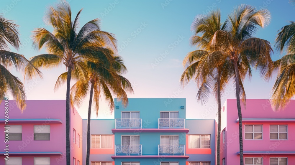 The beauty of Miami in abstract style