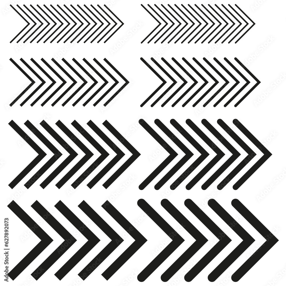Linear arrow icons set. Vector illustration. EPS 10. Linear arrow icons set. Vector illustration. EPS 10.