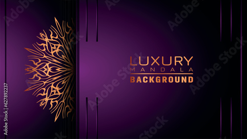 Luxury mandala background ornamental, arabesque style With Golden Arabesque Pattern Style. Decorative Mandala Ornament For Print, Brochure, Banner, Cover, Poster, Invitation Card