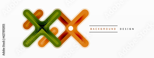 Minimal geometric background cross line. Design for wallpaper, banner, background, landing page, wall art, invitation, prints, posters