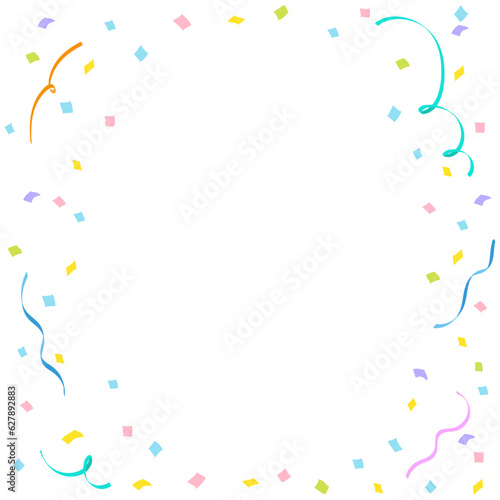 紙吹雪のフレーム