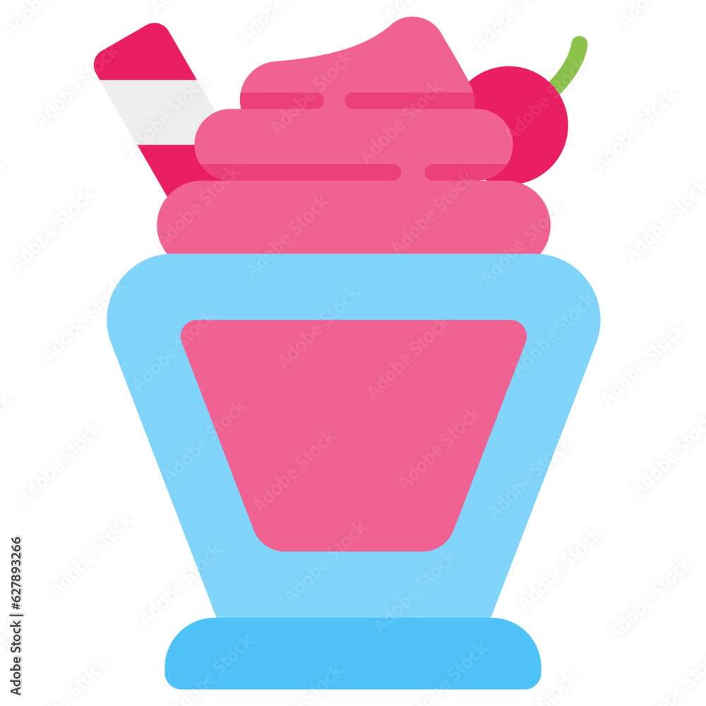 milkshake flat icon milkshake flat icon