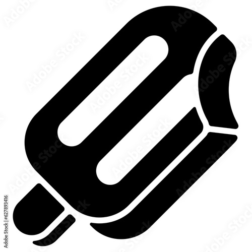 popsicle glyph icon