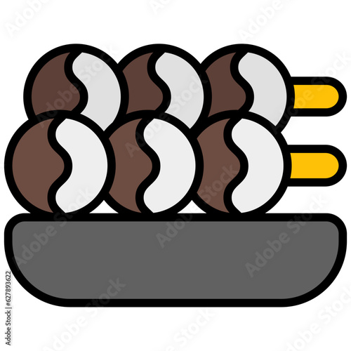 dango outline color icon