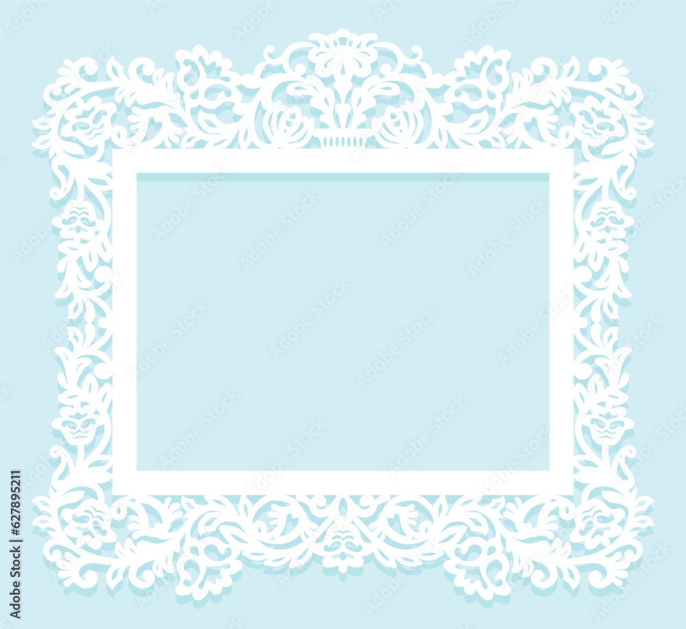 Laser cut panel design. Frame with flowers and branches. Ornate vintage border template for laser cutting, wood carving, cardmaking, wedding invitations, stencils, cutting paper. Laser cut panel design. Frame with flowers and branches. Ornate vintage border template for laser cutting, wood carving, cardmaking, wedding invitations, stencils, cutting paper.