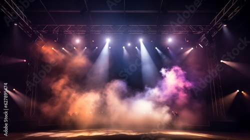 palco fumaça iluminação show © YDUZIT