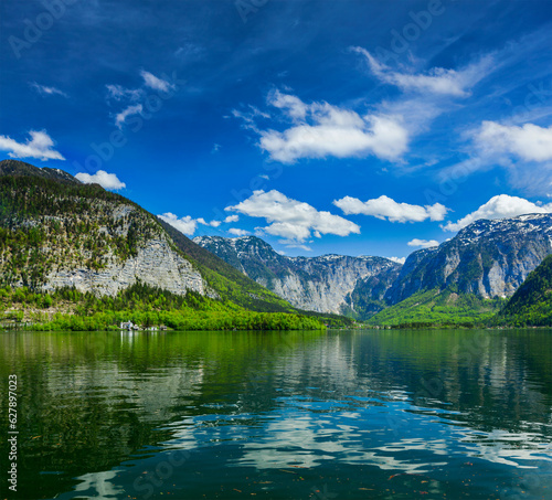Hallst tter See mountain lake in Austria