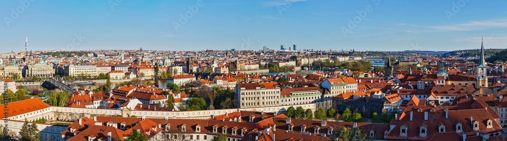 Panoramic view of Prague from Prague Castle