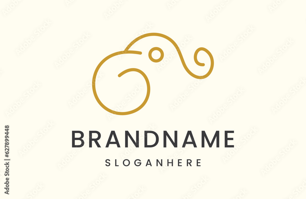 Letter g elephant logo icon design template vector illustration Letter g elephant logo icon design template vector illustration