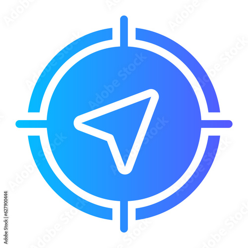 compass gradient icon