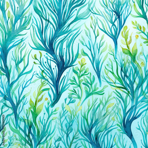 seamless pattern with leaves