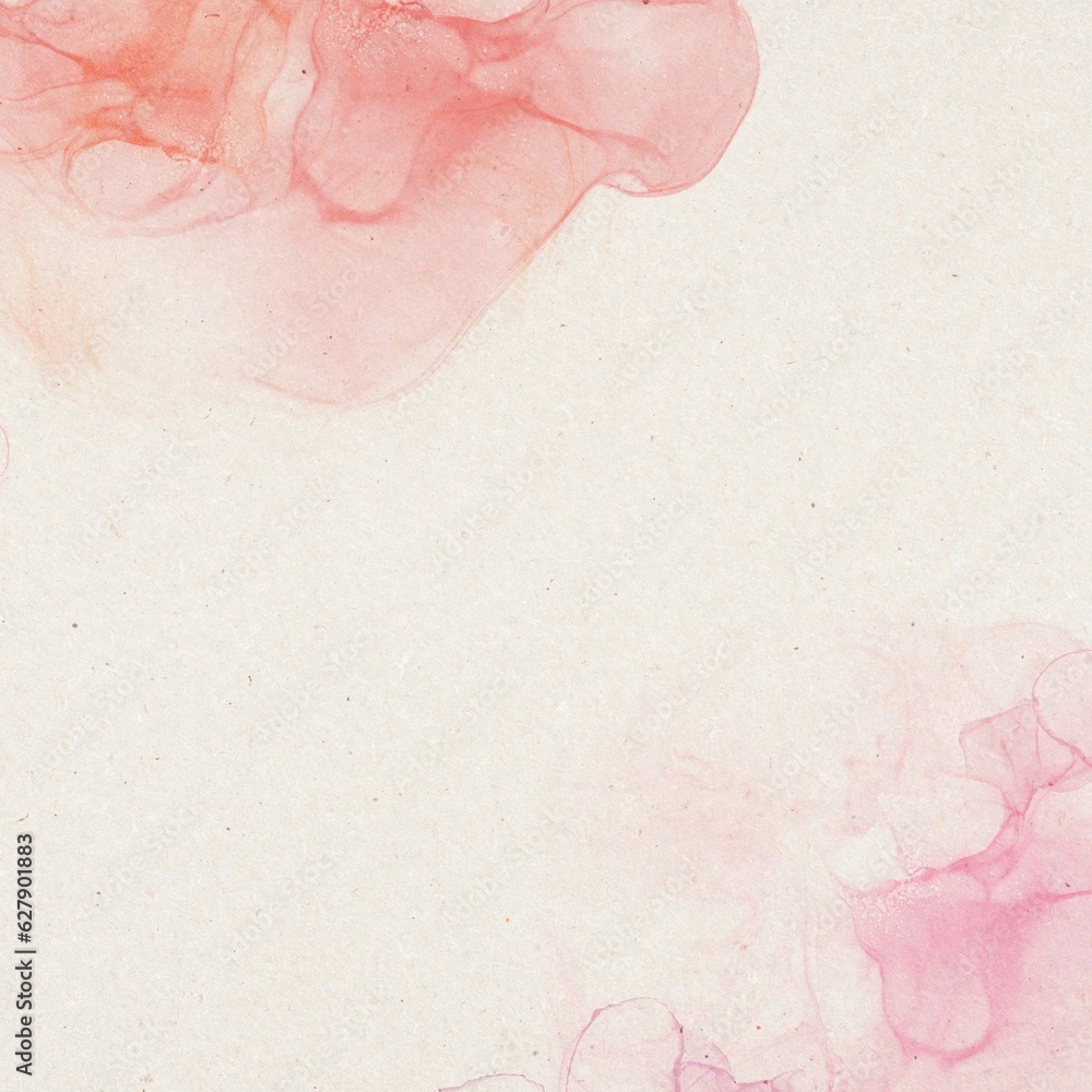 Fototapeta premium Pink watercolor stains and splatter grunge background texture. paper textured for design templates invitation card