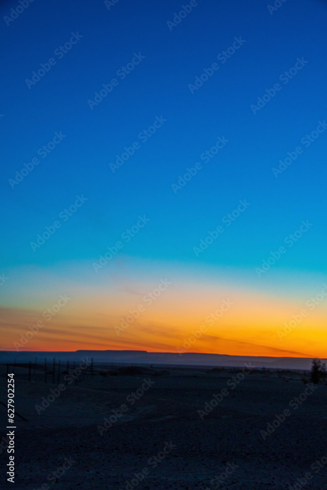 sunset over the sea