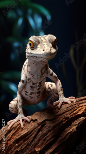 close up of a lizard on a black background © rodrigo