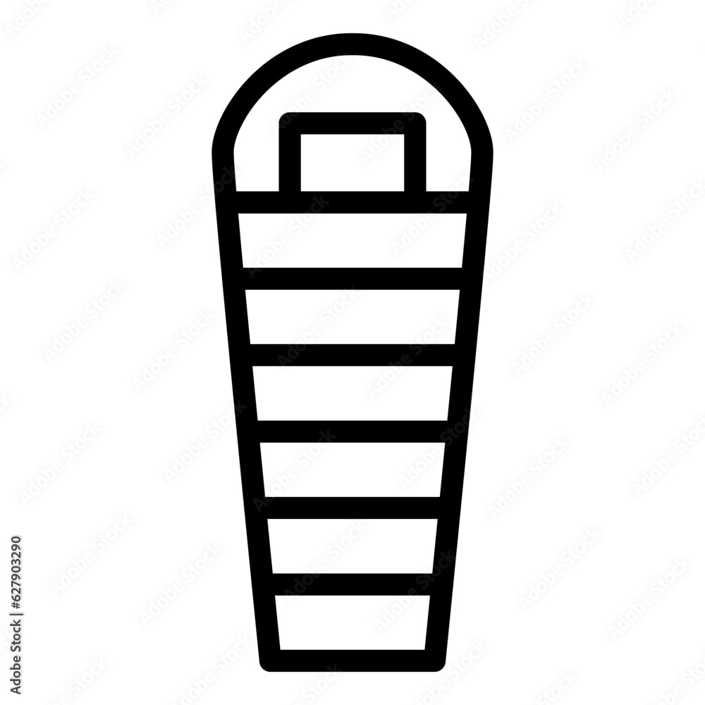 sleeping bag icon vector illustration sleeping bag icon vector illustration