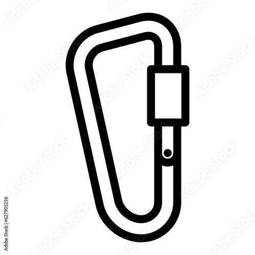 carabiner icon vector illustration