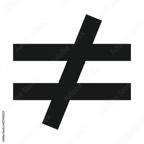 inequality icon vector