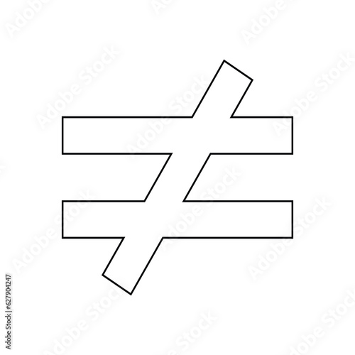 inequality icon vector