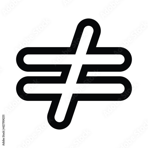 inequality icon vector