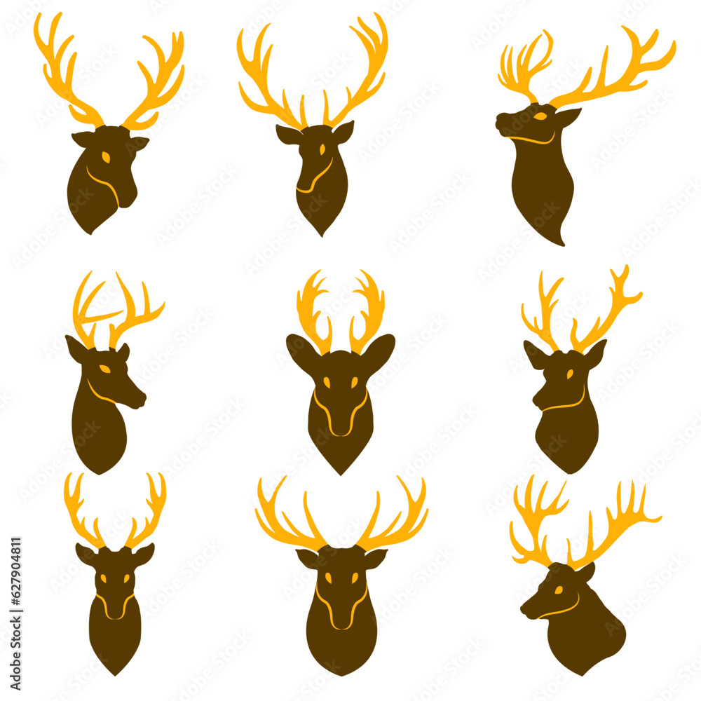 The deer graphic for graphic concept