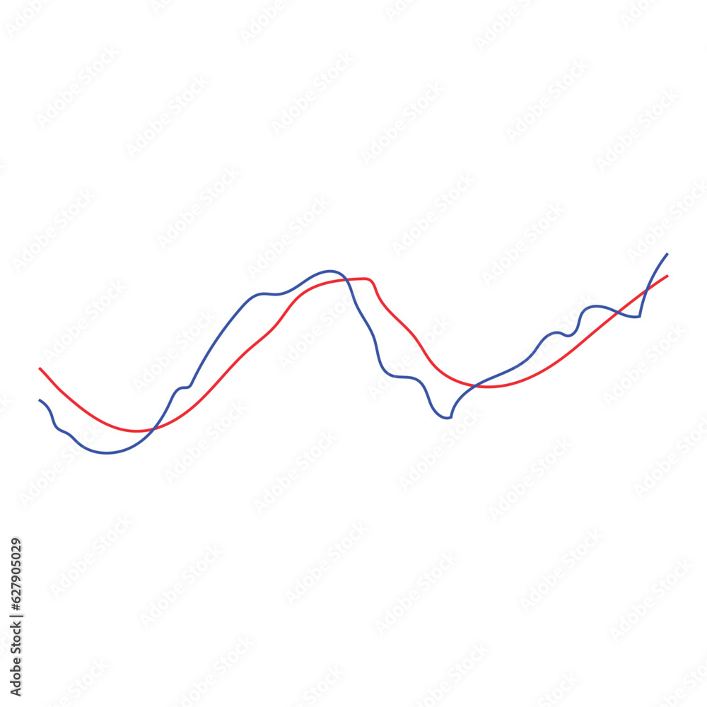 stock price indicator chart icon stock price indicator chart icon