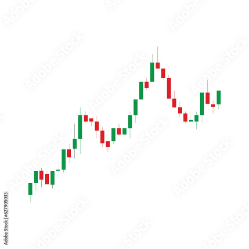 stock price indicator chart icon
