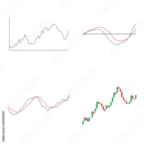 stock price indicator chart icon