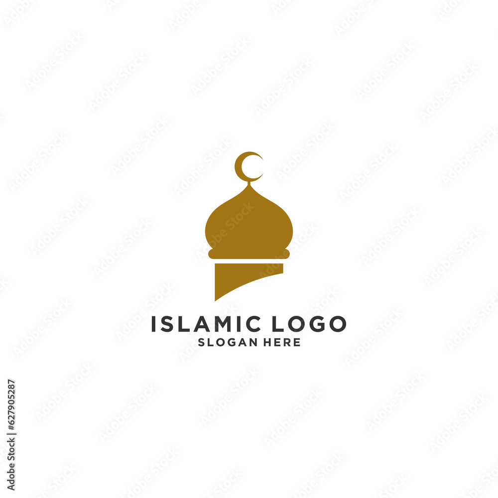 islamic logo template vector in white background islamic logo template vector in white background
