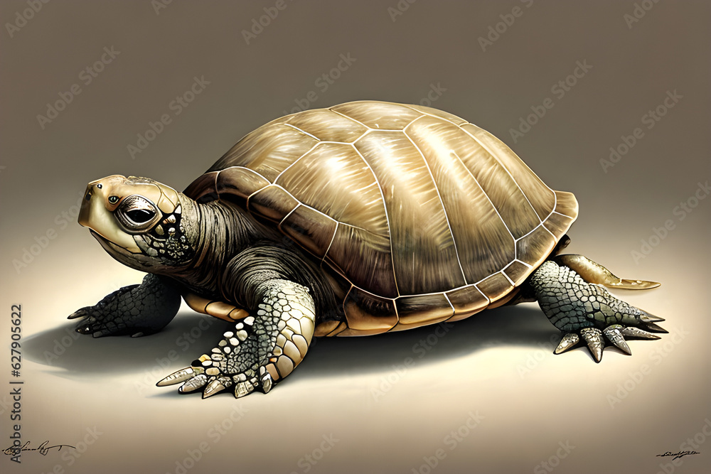 Obraz premium turtle on a rock