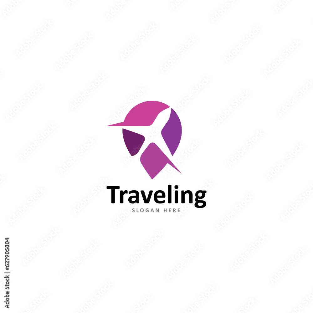travel logo design vector template. travel logo design vector template.