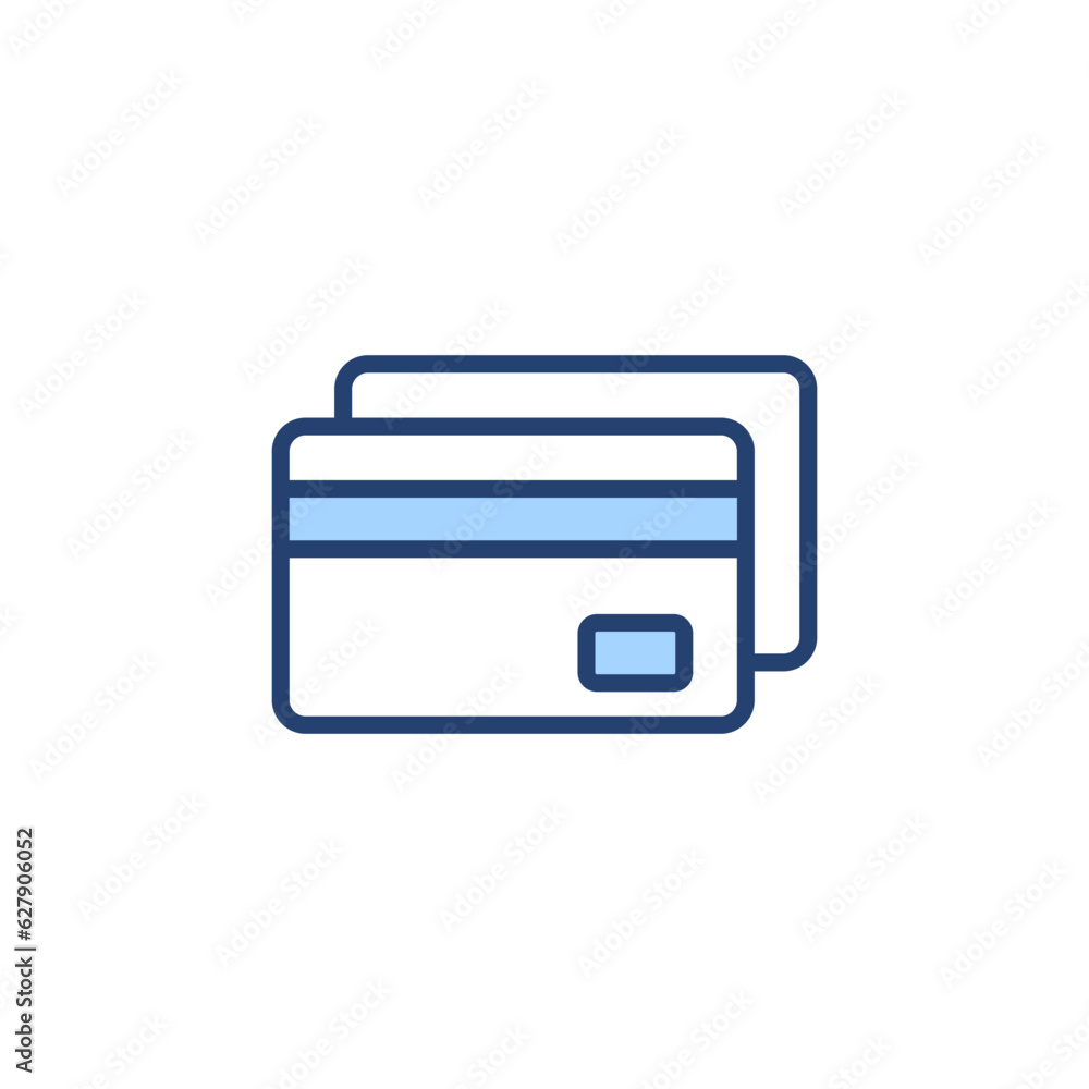 Credit card icon vector. Credit card payment sign and symbol Credit card icon vector. Credit card payment sign and symbol