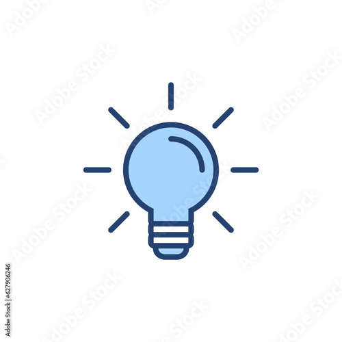 Lamp icon vector. Light bulb sign and symbol. idea symbol.