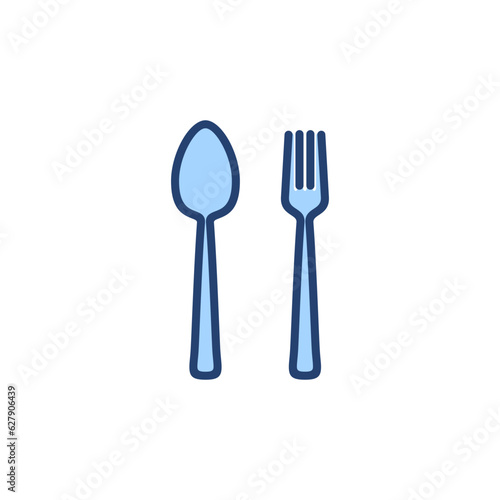 spoon and fork icon vector. spoon  fork and knife icon vector. restaurant sign and symbol