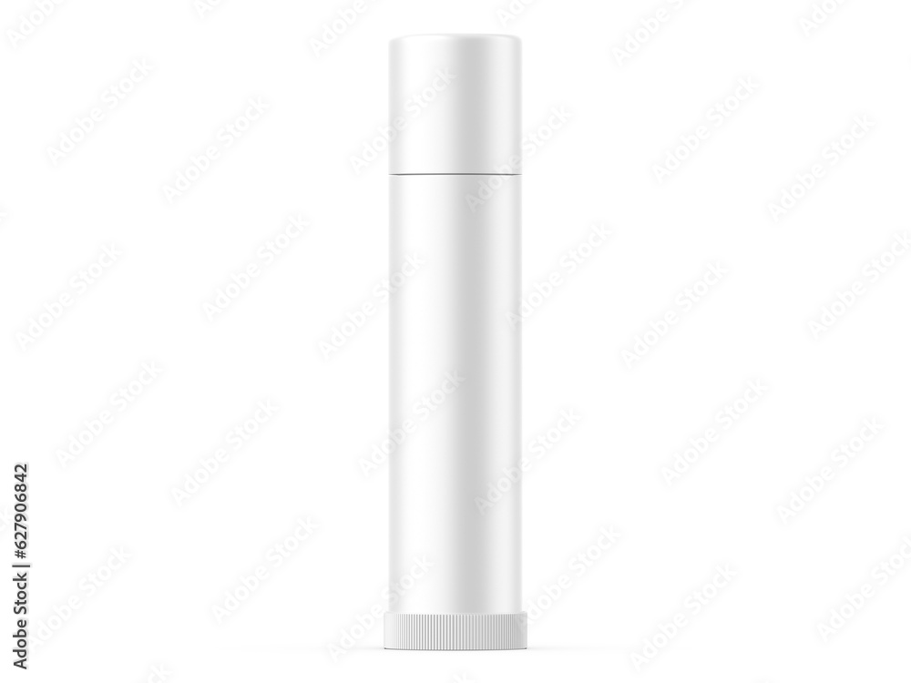 Lip balm container tubes with twist bottom mockup, 3d render illustration Lip balm container tubes with twist bottom mockup, 3d render illustration