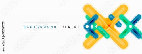 Minimal geometric background cross line. Design for wallpaper, banner, background, landing page, wall art, invitation, prints, posters