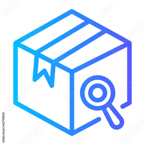 inspection Line Gradient Icon