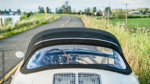 Tableau sur toile Convertible top on a car