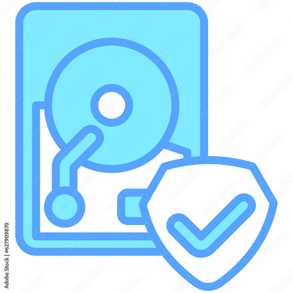 hard drive protection icon, are often used in design, websites, or applications, banner, flyer to convey specific concepts related to data management and security.
