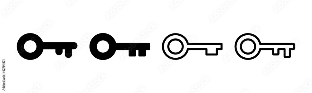 Key icon set illustration. Key sign and symbol. Key icon set illustration. Key sign and symbol.