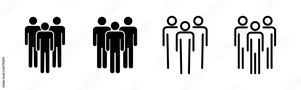 People icon set illustration. person sign and symbol. User Icon vector People icon set illustration. person sign and symbol. User Icon vector