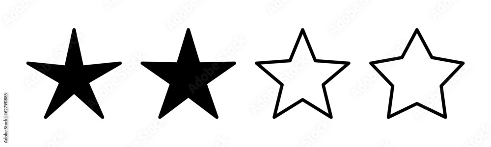 Star Icon set illustration. rating sign and symbol. favourite star icon Star Icon set illustration. rating sign and symbol. favourite star icon