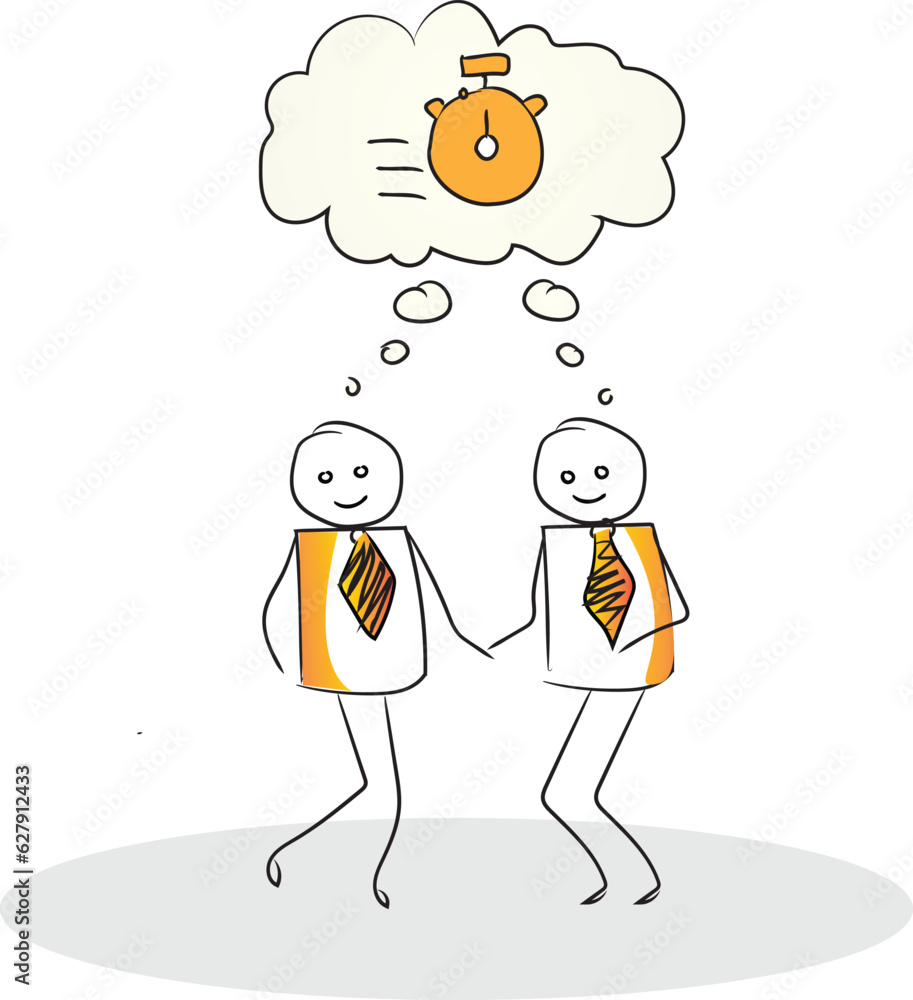 Stick Figure man cartoon, Resolve customer inquiries faster icon with bubble chat Stick Figure man cartoon, Resolve customer inquiries faster icon with bubble chat