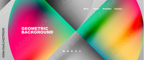 Overlapping circles abstract background template