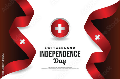 Switzerland Independence Day Illustration Design