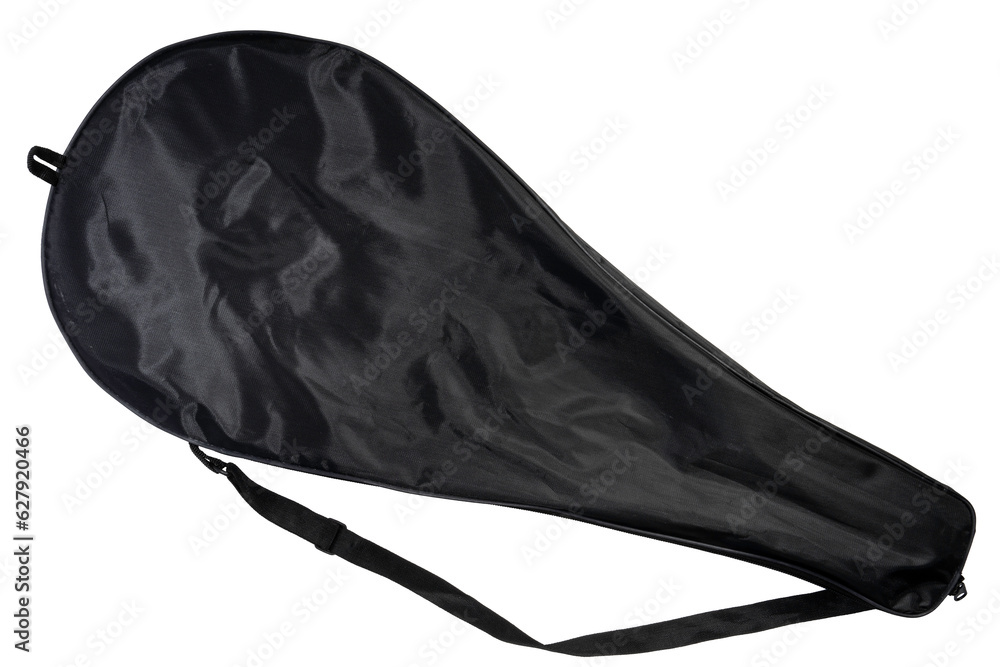 Tennis racket bag isolated on white background, Tennis racket bag sports equipment on white With work path Tennis racket bag isolated on white background, Tennis racket bag sports equipment on white With work path