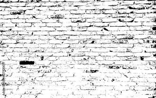 Canvastavla abstract grunge vector brick wall texture