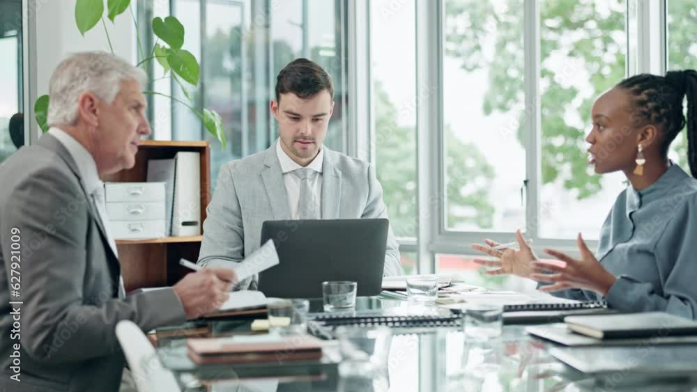 Business people, meeting and documents for teamwork, collaboration and manager feedback or financial proposal. Finance, paperwork and agreement with accountant woman, man and CEO agenda or discussion Business people, meeting and documents for teamwork, collaboration and manager feedback or financial proposal. Finance, paperwork and agreement with accountant woman, man and CEO agenda or discussion