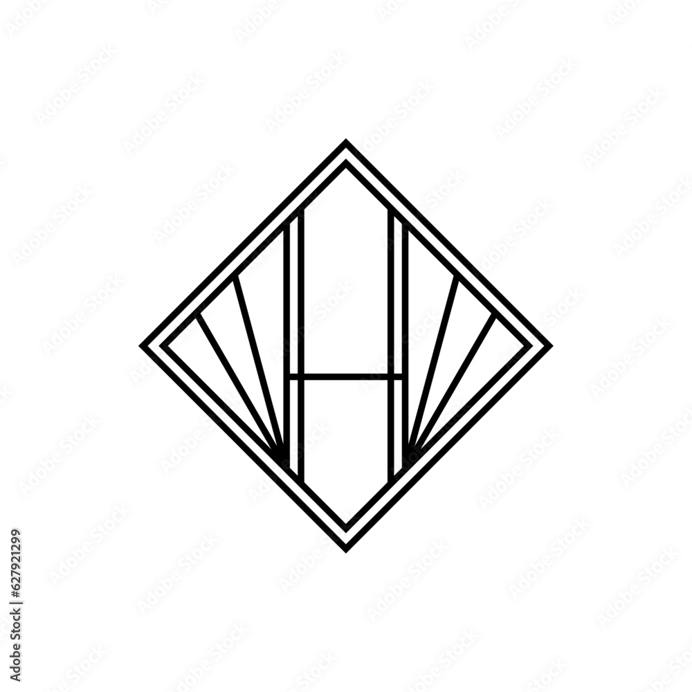 Monogram Logo in Art Deco Style Monogram Logo in Art Deco Style