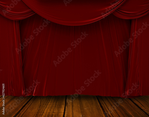 Digital png illustration of red curtain on transparent background